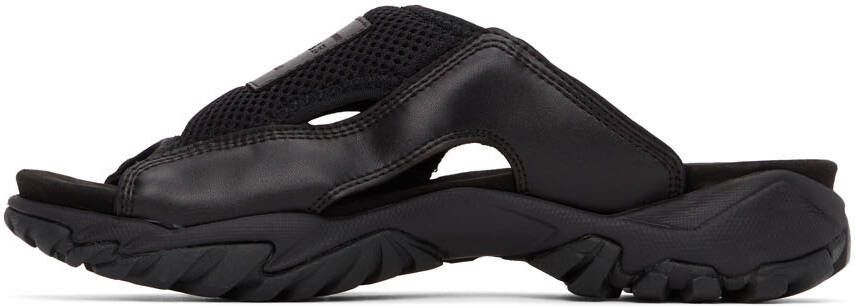 MCQ Black Slide Sandals
