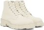 Miharayasuhiro White General Scale Past Lace-Up Boots - Thumbnail 4