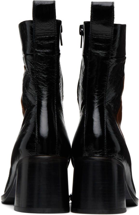 Miista Black & Brown Larisa Boots