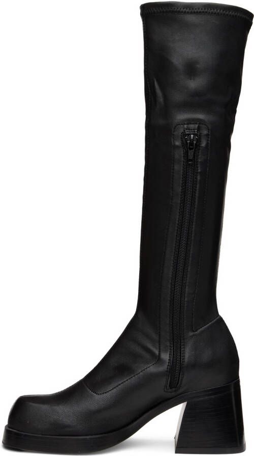 Miista Black Hedy Mid-Calf Boots