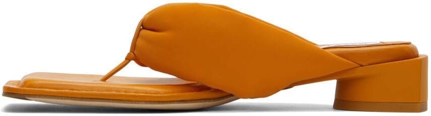 Miista Orange Anais Heeled Sandals