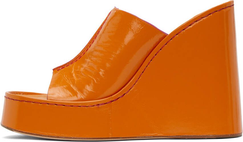 Miista Orange Rhea Sandals