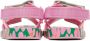 Mini Melissa Kids Pink & Green Fábula Edition Ping Pong Sandals - Thumbnail 2