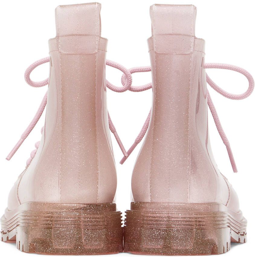 Mini Melissa Kids Pink Coturno Boots