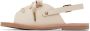 Misha & Puff Kids Black & White Lace-Up Sandals - Thumbnail 3