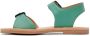 Misha & Puff Kids Green Double Buckle Sandals - Thumbnail 3