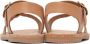 Misha & Puff Kids Tan Double Buckle Sandals - Thumbnail 2