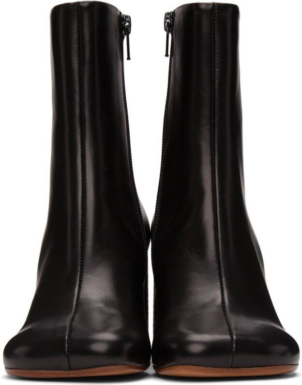 MM6 Maison Margiela Black 6 Anatomic Ankle Boots