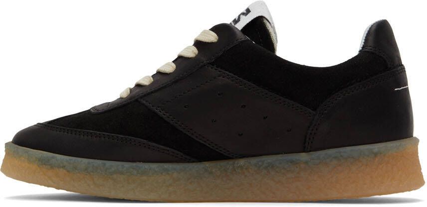 MM6 Maison Margiela Black 6 Court Sneakers