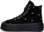 MM6 Maison Margiela Black 6 Platform High Sneakers - Thumbnail 3