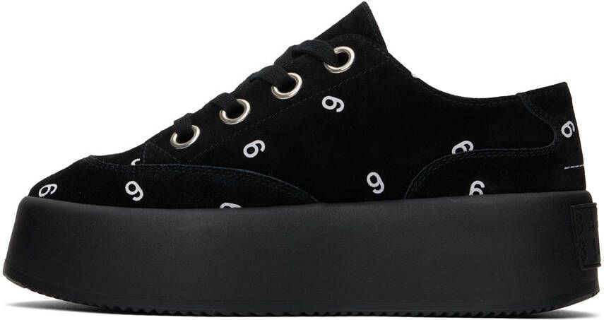 MM6 Maison Margiela Black 6 Platform Sneakers