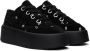 MM6 Maison Margiela Black 6 Platform Sneakers - Thumbnail 4