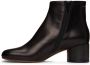 MM6 Maison Margiela Black Anatomic 6 Ankle Boots - Thumbnail 3