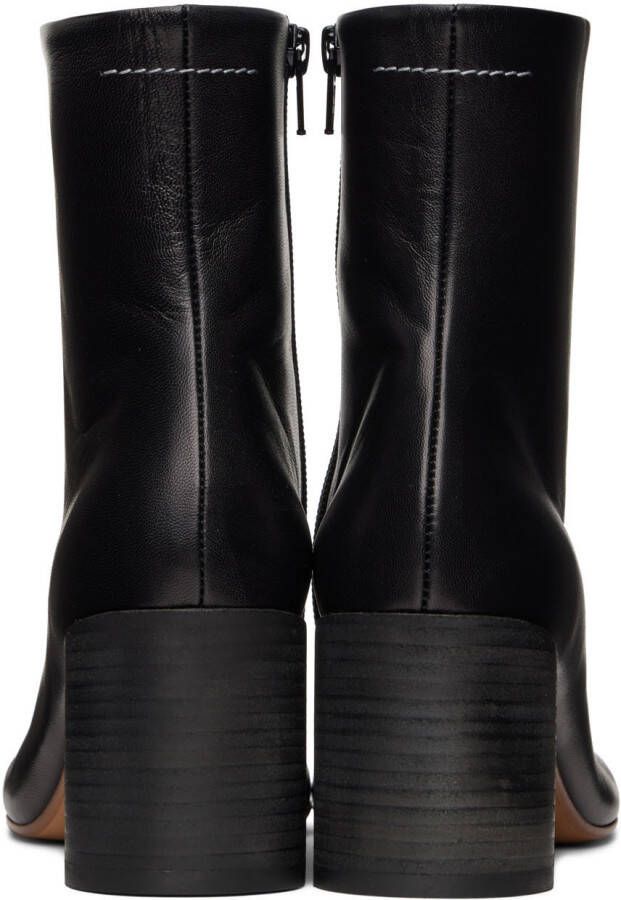 MM6 Maison Margiela Black Anatomic Ankle Boots