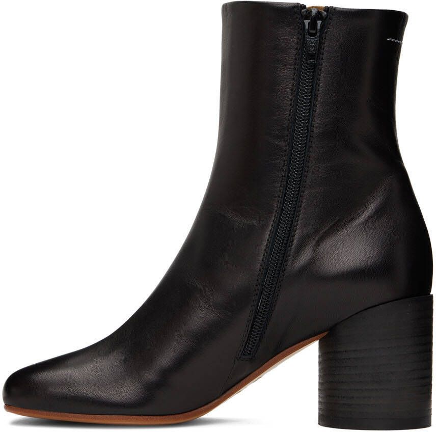 MM6 Maison Margiela Black Anatomic Ankle Boots