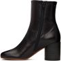 MM6 Maison Margiela Black 6 Anatomic Ankle Boots - Thumbnail 3