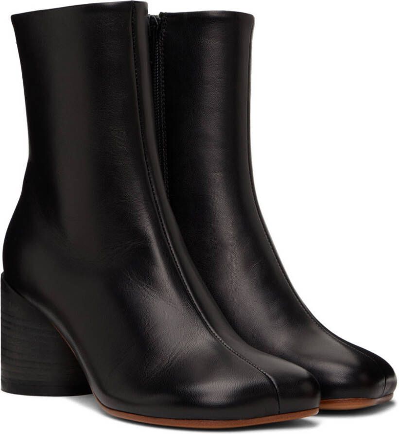 MM6 Maison Margiela Black Anatomic Ankle Boots