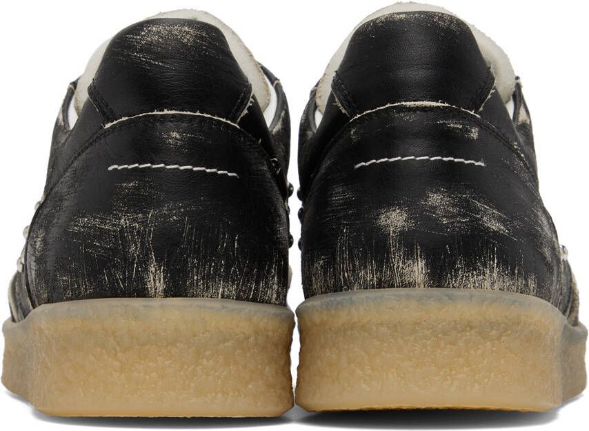MM6 Maison Margiela Black Distressed Sneakers