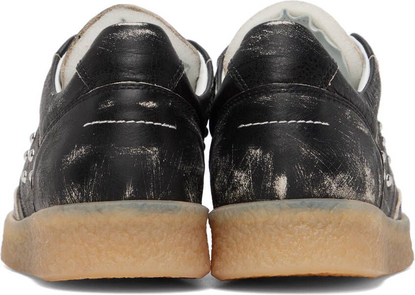 MM6 Maison Margiela Black Distressed Sneakers