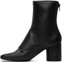 MM6 Maison Margiela Black Double Function Heeled Boots - Thumbnail 3