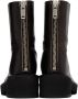 MM6 Maison Margiela Black Hand Buffed Boots - Thumbnail 2