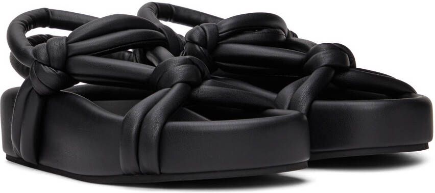 MM6 Maison Margiela Black Knotted Slingback Sandals