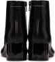 MM6 Maison Margiela Black Leather Ankle Boots - Thumbnail 4