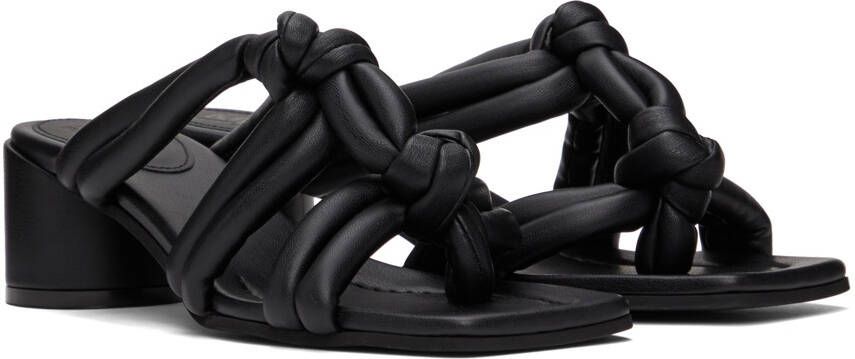 MM6 Maison Margiela Black Mignon Heeled Sandals