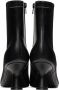 MM6 Maison Margiela Black Nappa Leather Heels - Thumbnail 2