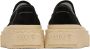 MM6 Maison Margiela Black Platform Slip-On Sneakers - Thumbnail 2