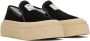 MM6 Maison Margiela Black Platform Slip-On Sneakers - Thumbnail 4
