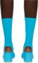 MM6 Maison Margiela Blue Open Toe Sock Heels - Thumbnail 2