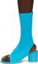 MM6 Maison Margiela Blue Open Toe Sock Heels - Thumbnail 3