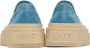 MM6 Maison Margiela Blue Platform Slip-On Sneakers - Thumbnail 2