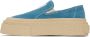 MM6 Maison Margiela Blue Platform Slip-On Sneakers - Thumbnail 3