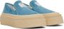 MM6 Maison Margiela Blue Platform Slip-On Sneakers - Thumbnail 4