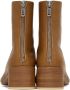 MM6 Maison Margiela Brown Leather Boots - Thumbnail 2