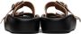 MM6 Maison Margiela Gray & Black Sunken Buckle Sandals - Thumbnail 2