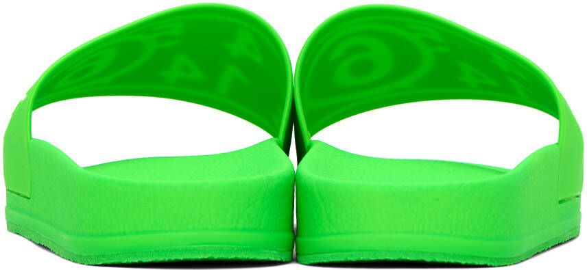MM6 Maison Margiela Green Embossed Sandals