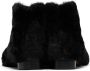 MM6 Maison Margiela Kids Black Faux-Fur Ankle Boots - Thumbnail 2