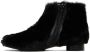 MM6 Maison Margiela Kids Black Faux-Fur Ankle Boots - Thumbnail 3