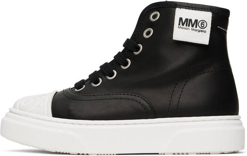 MM6 Maison Margiela Kids Black Lace-Up Sneakers
