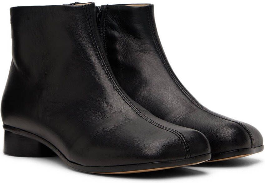 MM6 Maison Margiela Kids Black Leather Boots