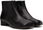 MM6 Maison Margiela Kids Black Leather Boots - Thumbnail 4