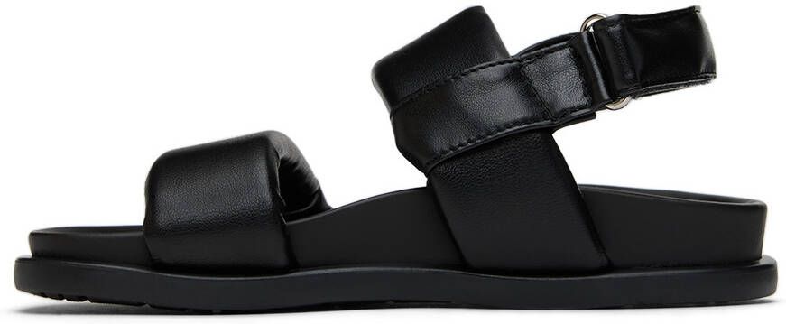 MM6 Maison Margiela Kids Black Leather Sandals