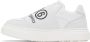 MM6 Maison Margiela Kids Gray & White Paneled Sneakers - Thumbnail 3