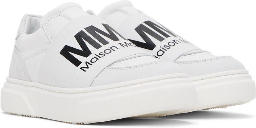 MM6 Maison Margiela Kids Gray & White Paneled Sneakers