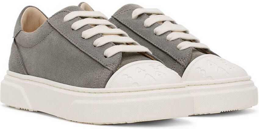 MM6 Maison Margiela Kids Grey Lace-Up Sneakers