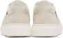 MM6 Maison Margiela Kids Off-White & Grey Elastic Logo Sneakers - Thumbnail 2