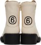 MM6 Maison Margiela Kids Off-White Leather Boots - Thumbnail 2